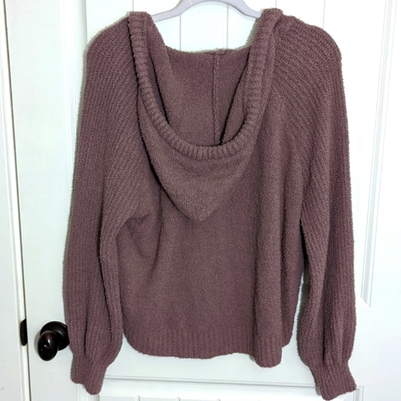 SO Slouchy Super Soft Mauve Hoodie - Picture 2 of 4